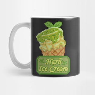 Resident Evil Herb Ice Cream Pixel Art Mug